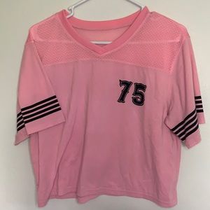 Pink Cropped Active Top